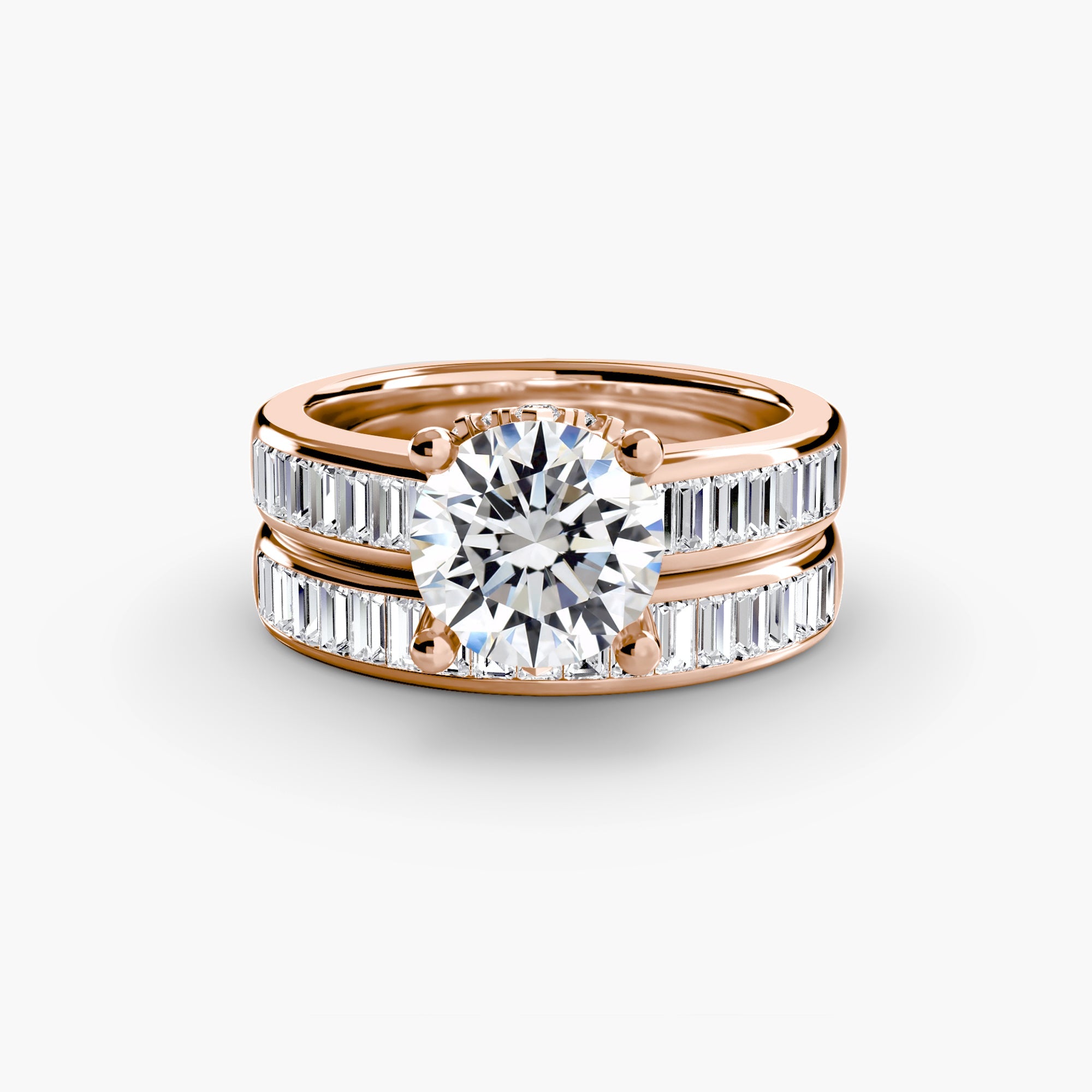 Genuine Fine Diamond Setting – back view