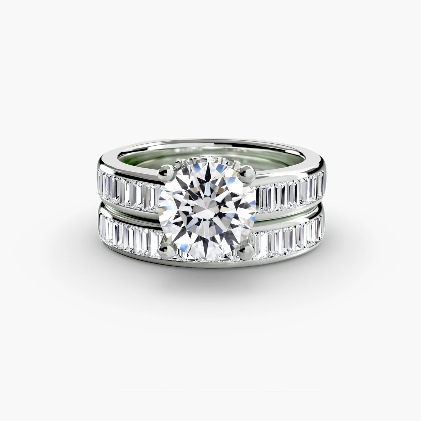 Genuine Fine Diamond Setting 1.08 ct Gold – detail view