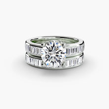 Round Brilliant Fine Diamond ring in Gold – profile view