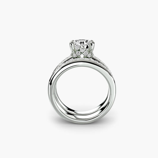 Fine Diamond Setting 1.08-ct Gold – front view