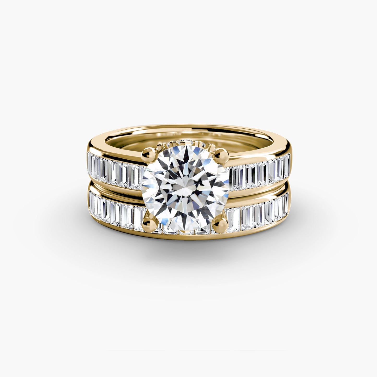 Setting Gold with Fine Diamond – top view