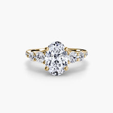Authentic Brilliant Diamond Setting 0.49 ct Gold – profile view
