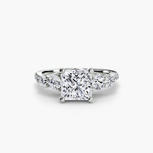 Fine Brilliant Diamond Setting 0.49 ct – side view