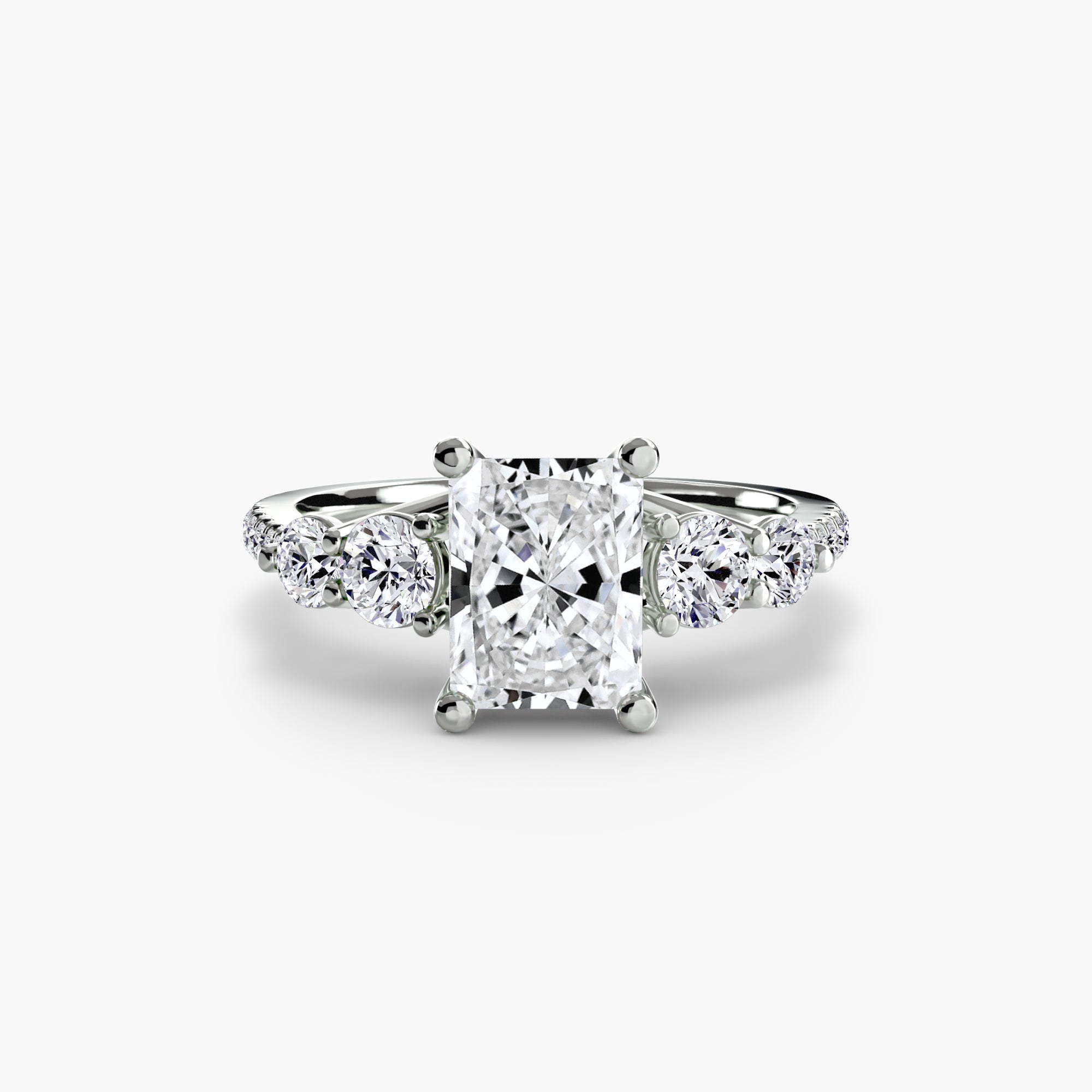 Brilliant Diamond Round Cut Setting in Gold – alternate view