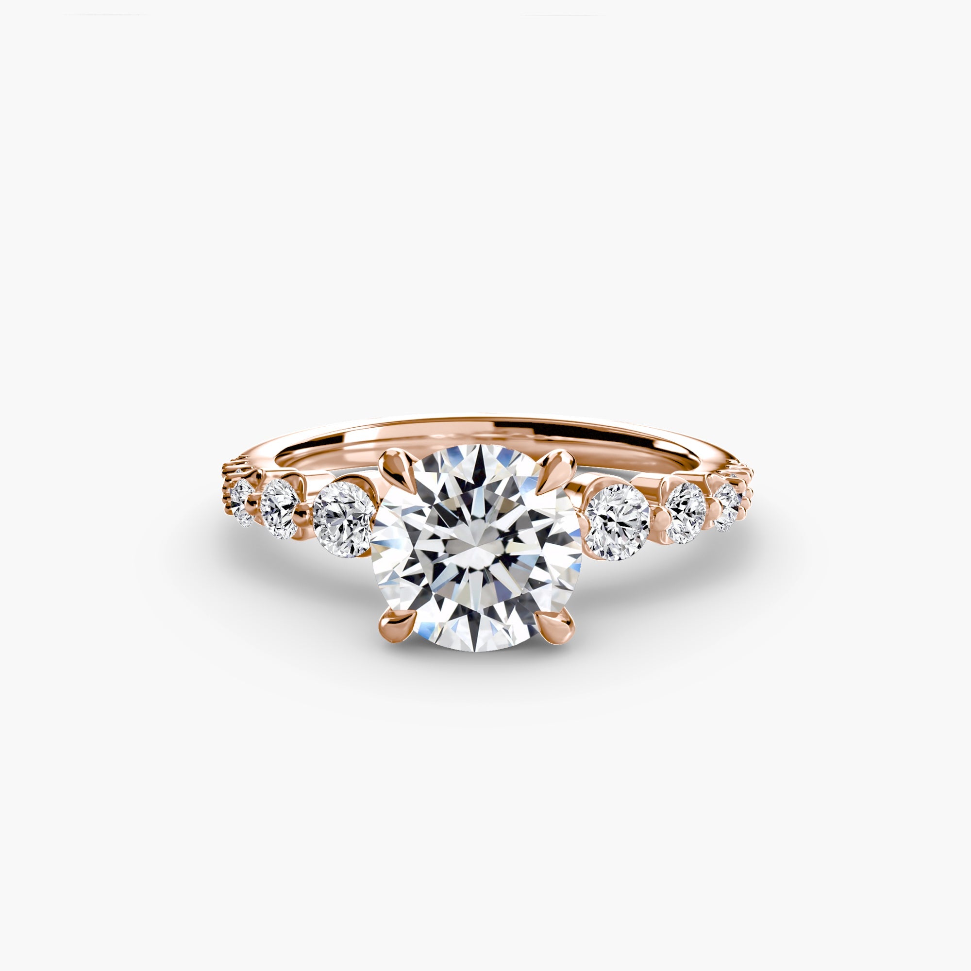 Sophisticated Diamond Setting 0.45 ct – angle view
