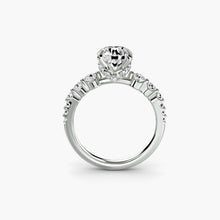 Real Diamond Setting 0.45 ct Gold – front view