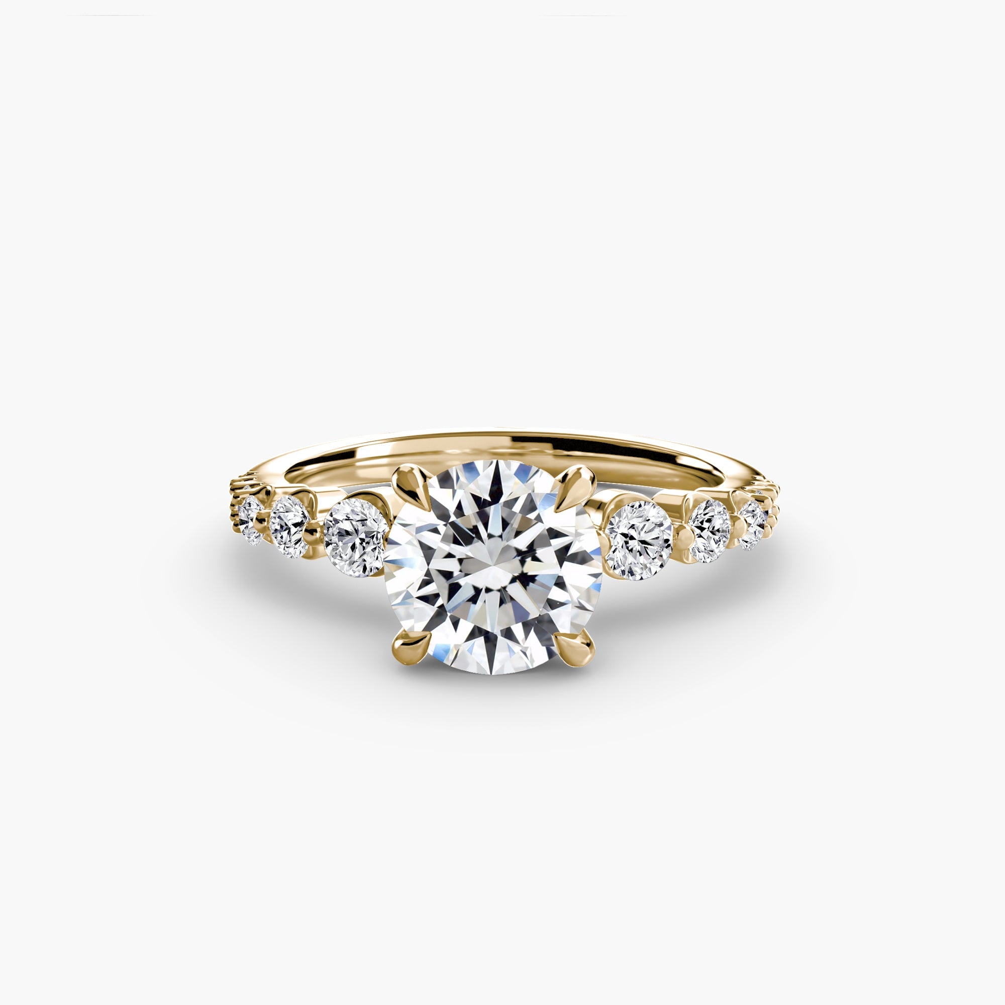 Real Diamond Setting 0.45 ct Gold – top view