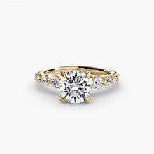 Real Diamond Setting 0.45 ct Gold – top view
