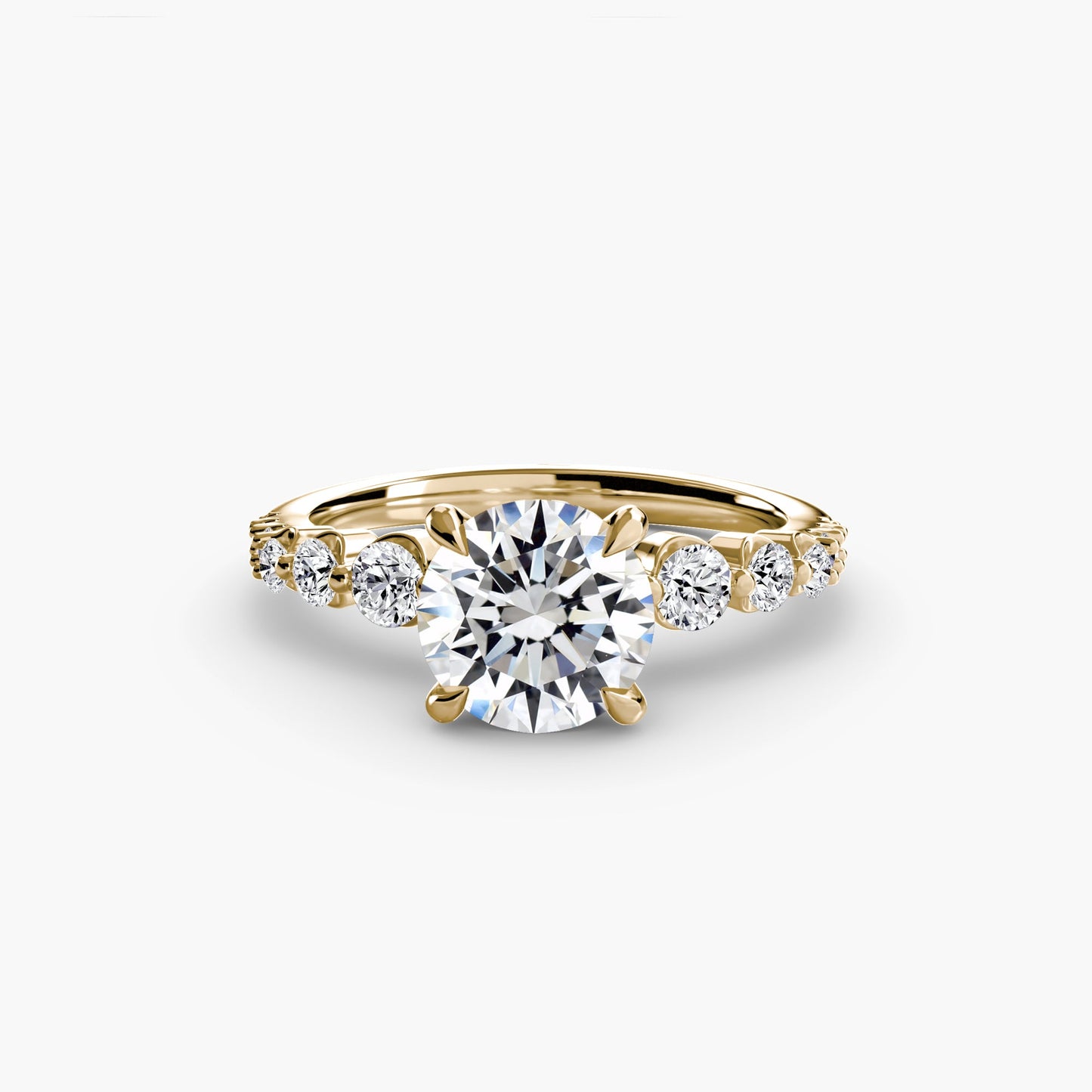 Real Diamond Setting 0.45 ct Gold – top view