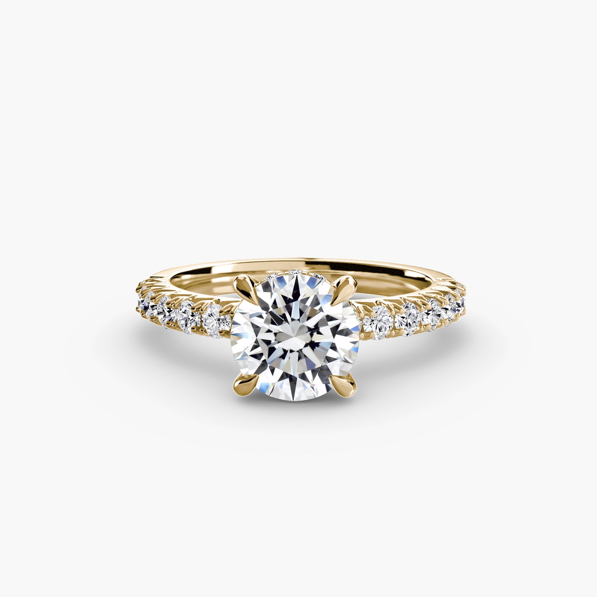 Setting Gold with Gemstone – alternate view
