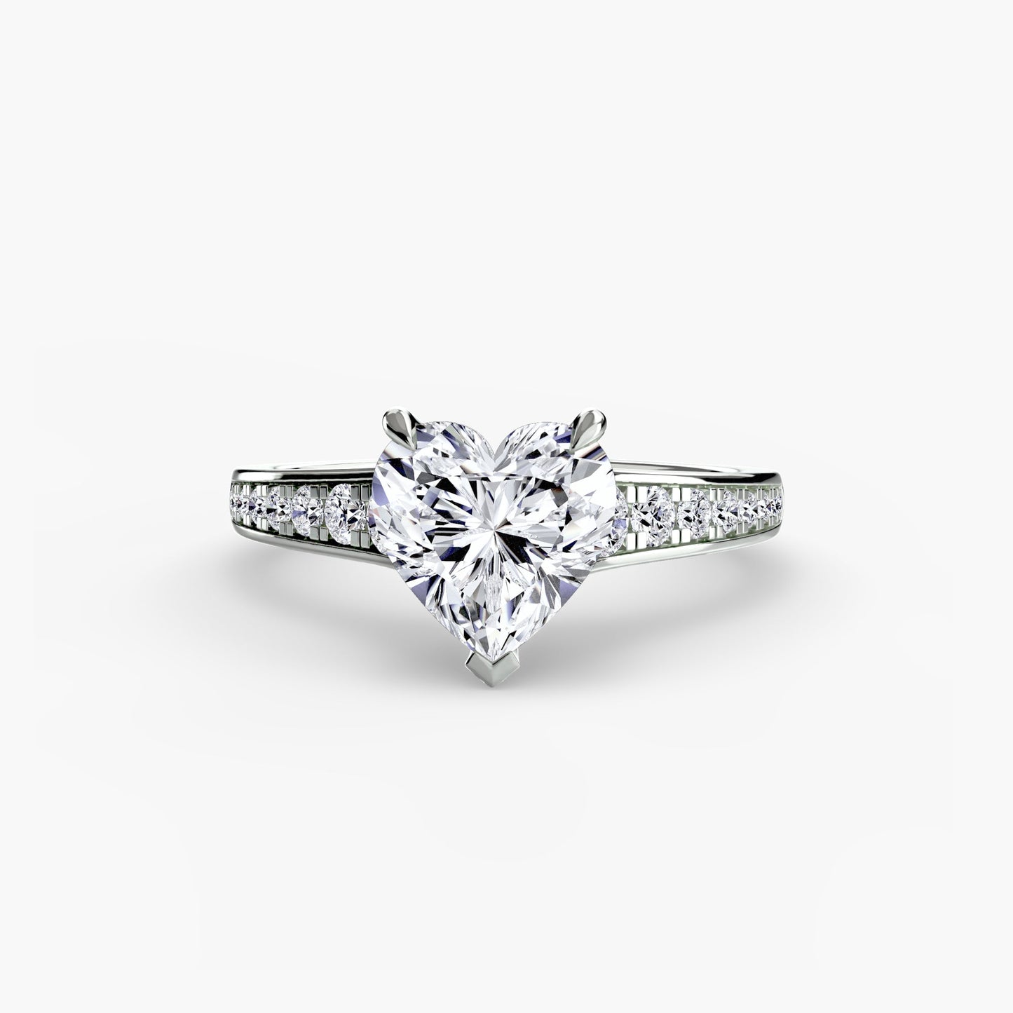 Round Cut Precious Stone ring in Gold – detail view