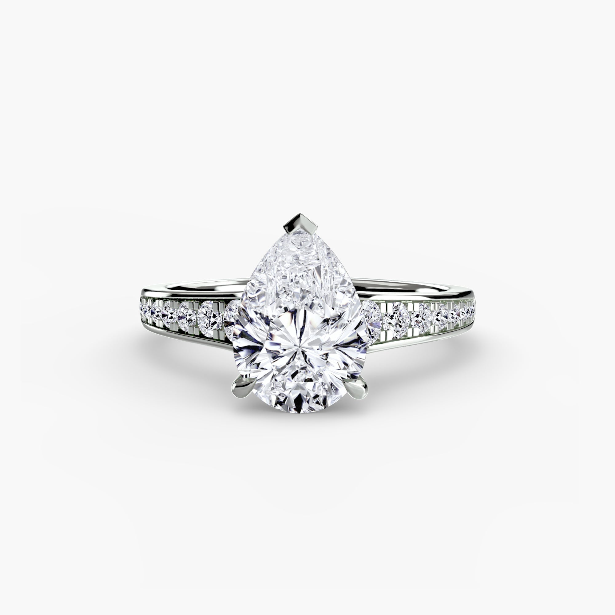 Setting Gold with Precious Stone – top view