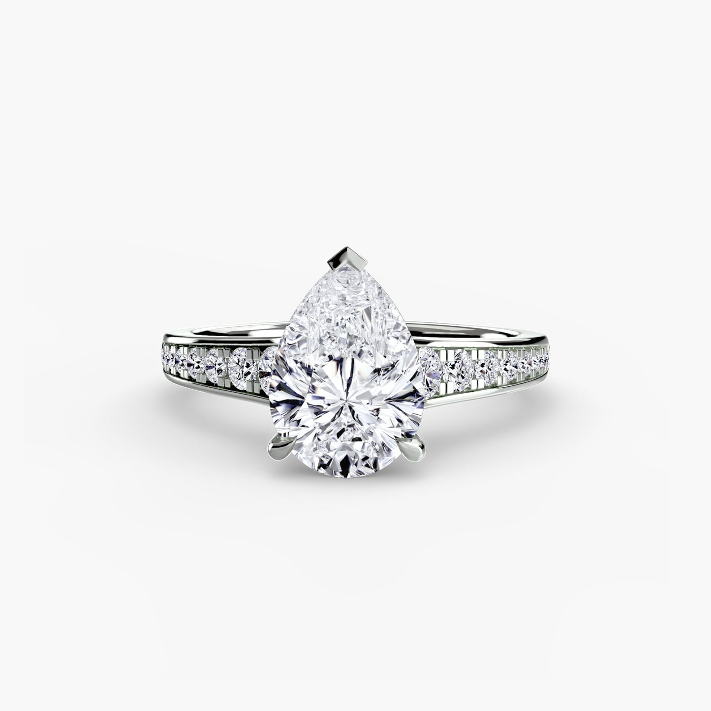 Setting Gold with Precious Stone – top view