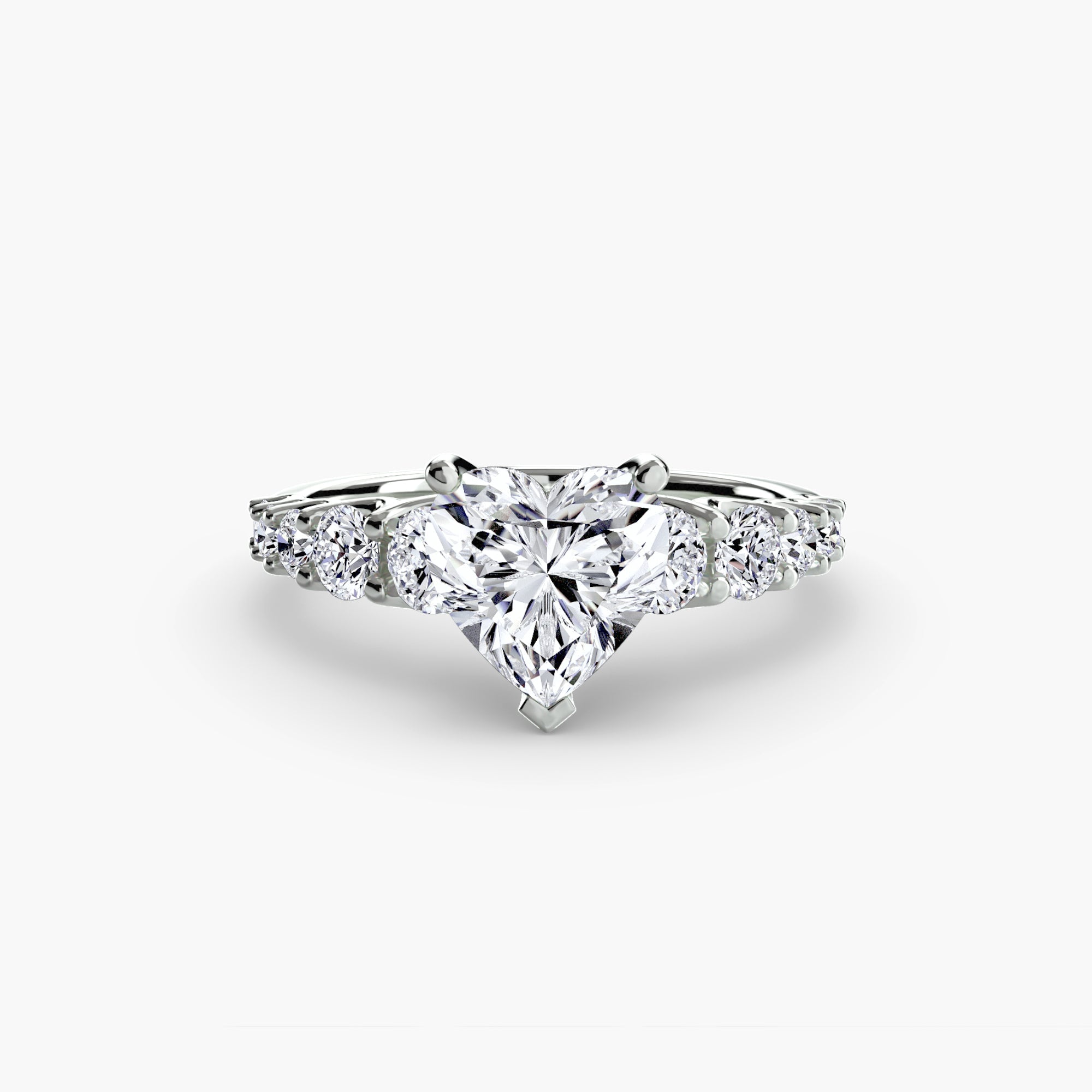 Brilliant Diamond Round Cut Setting in Gold – detail view