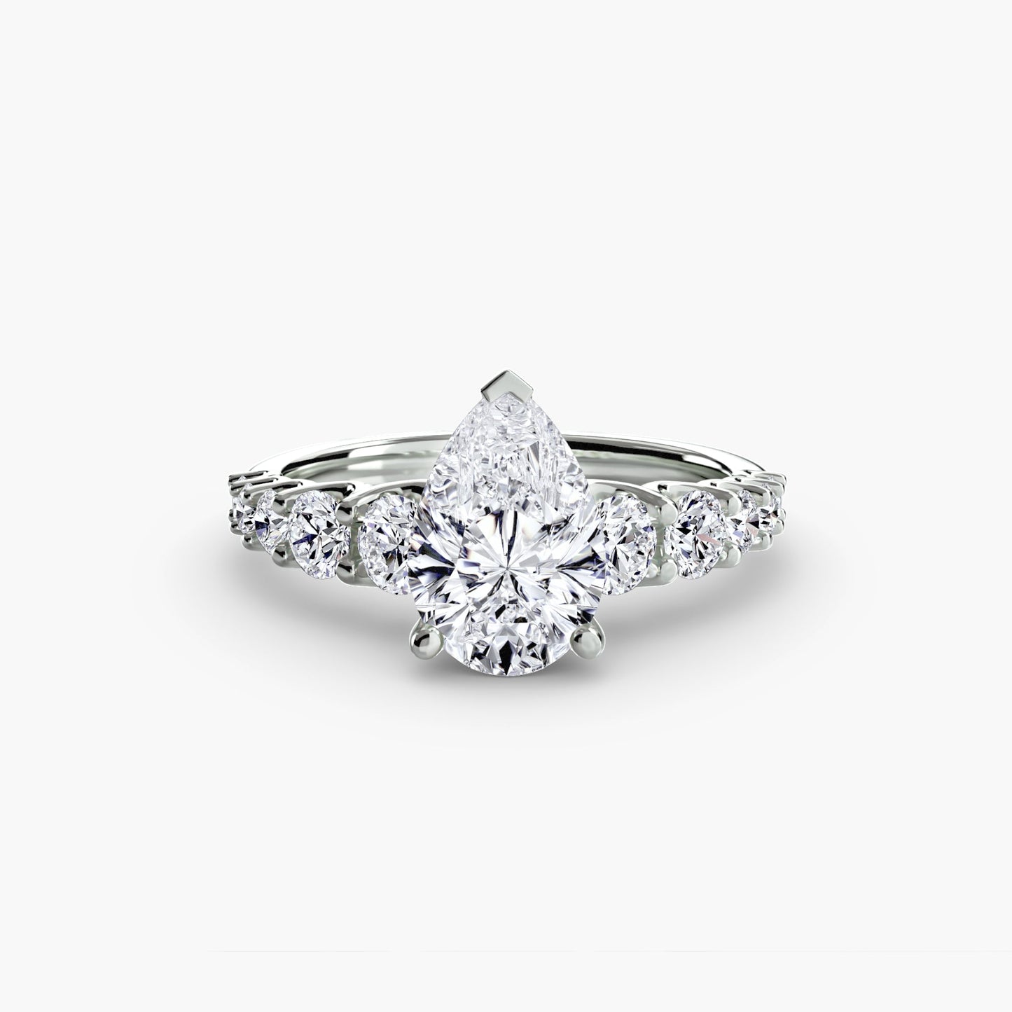 Setting Gold with Brilliant Diamond – top view