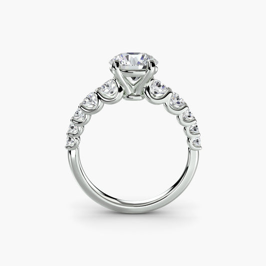 Natural Brilliant Diamond Setting – front view