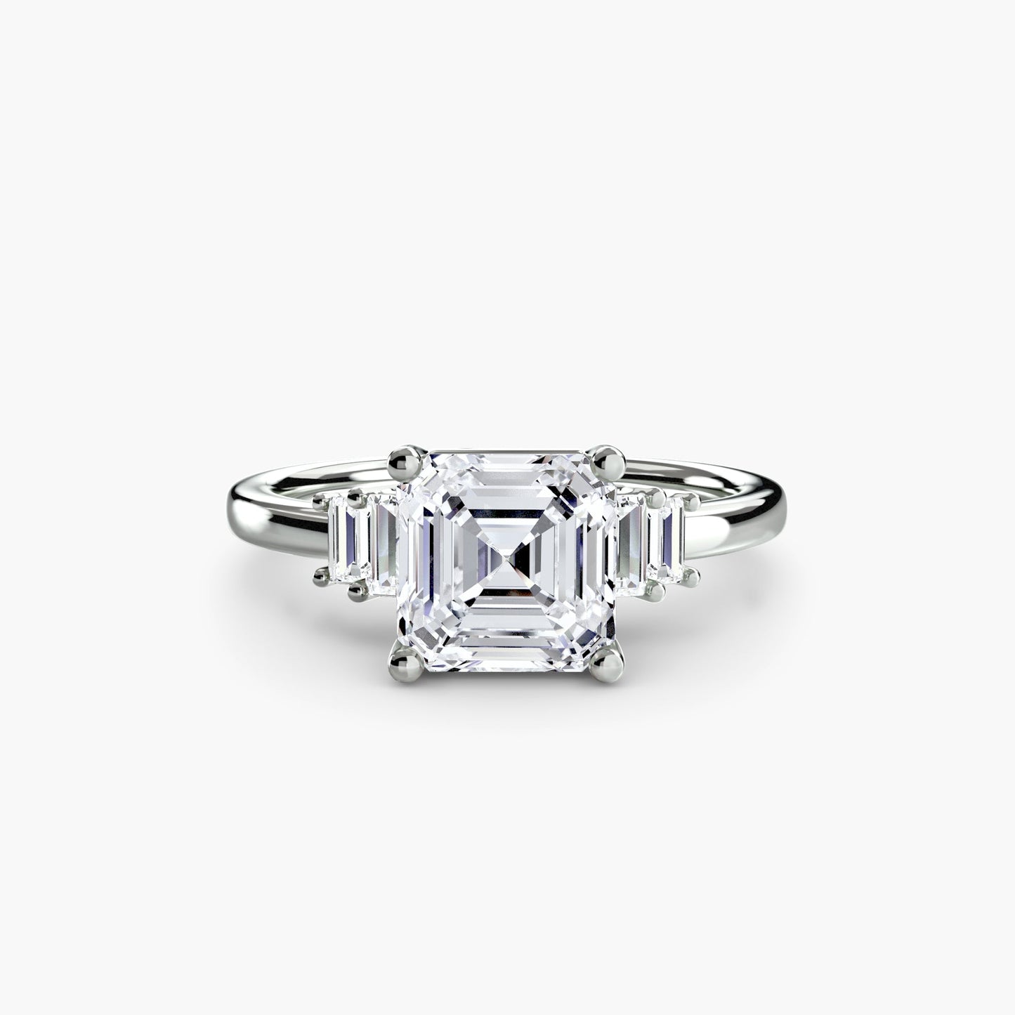 Round Brilliant Diamond ring in Gold – close-up