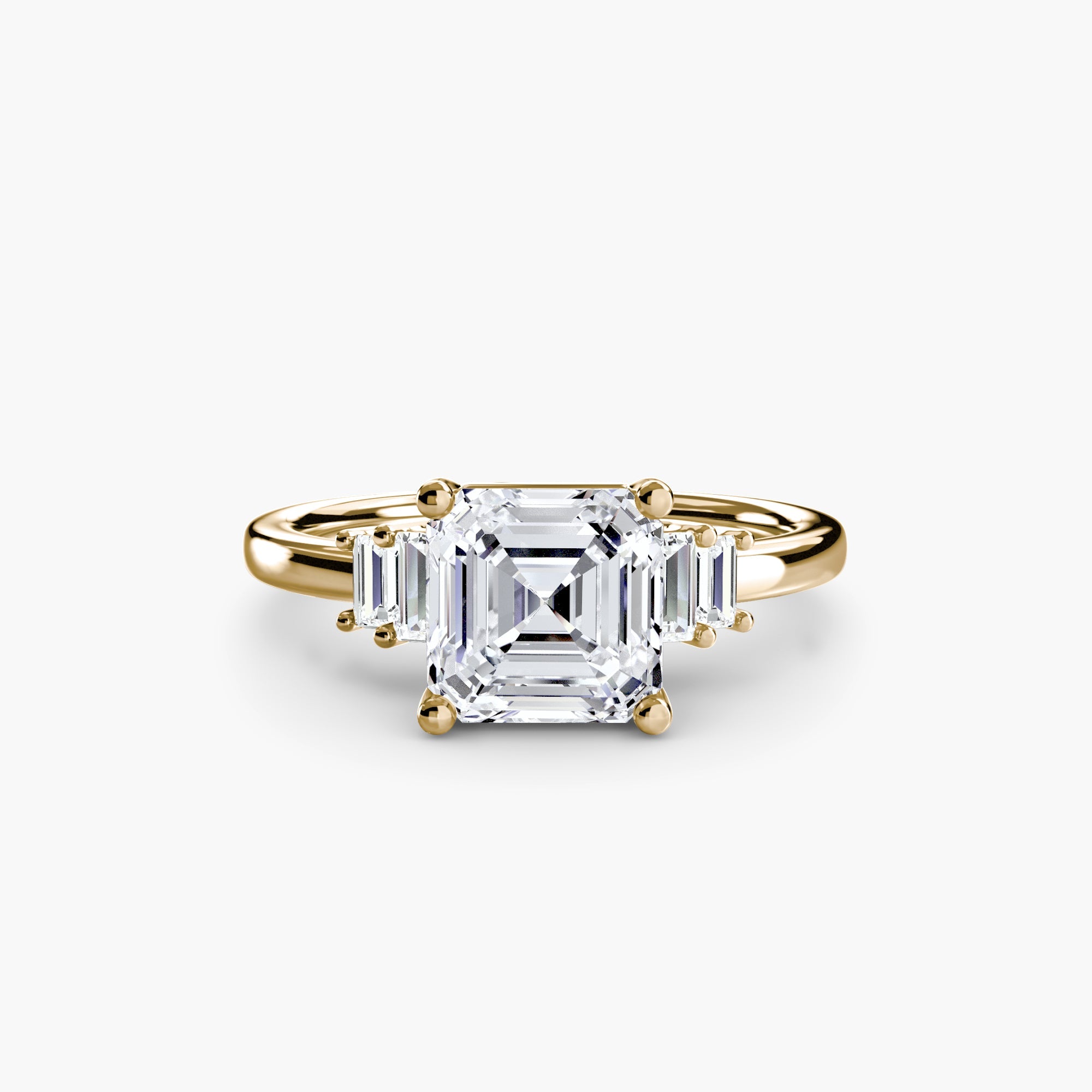 Earth-Mined Diamond Setting 0.17 ct Gold – close-up