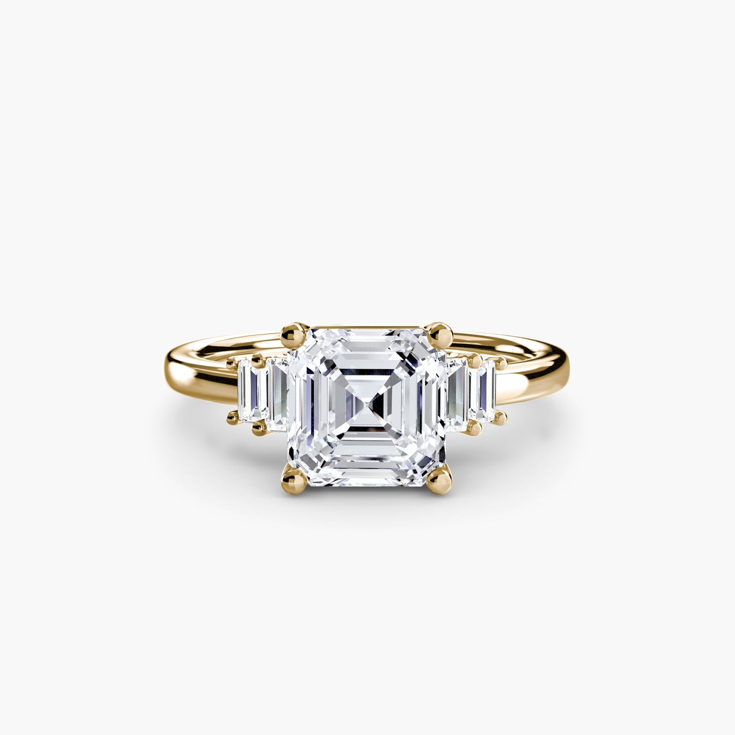 Earth-Mined Diamond Setting 0.17 ct Gold – close-up