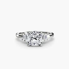 Earth-Mined Diamond Setting 0.17 ct Gold – angle view