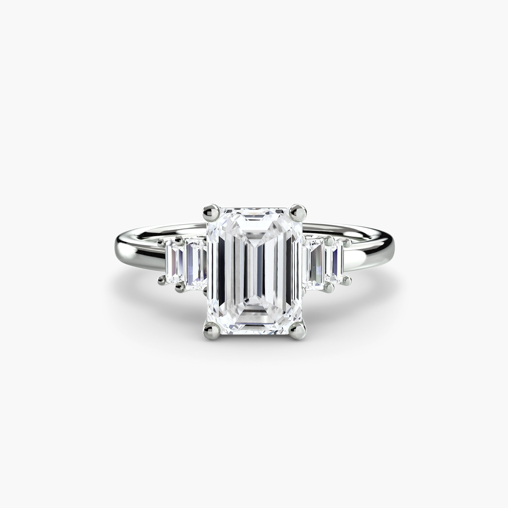 Diamond Setting 0.17-ct Gold – back view