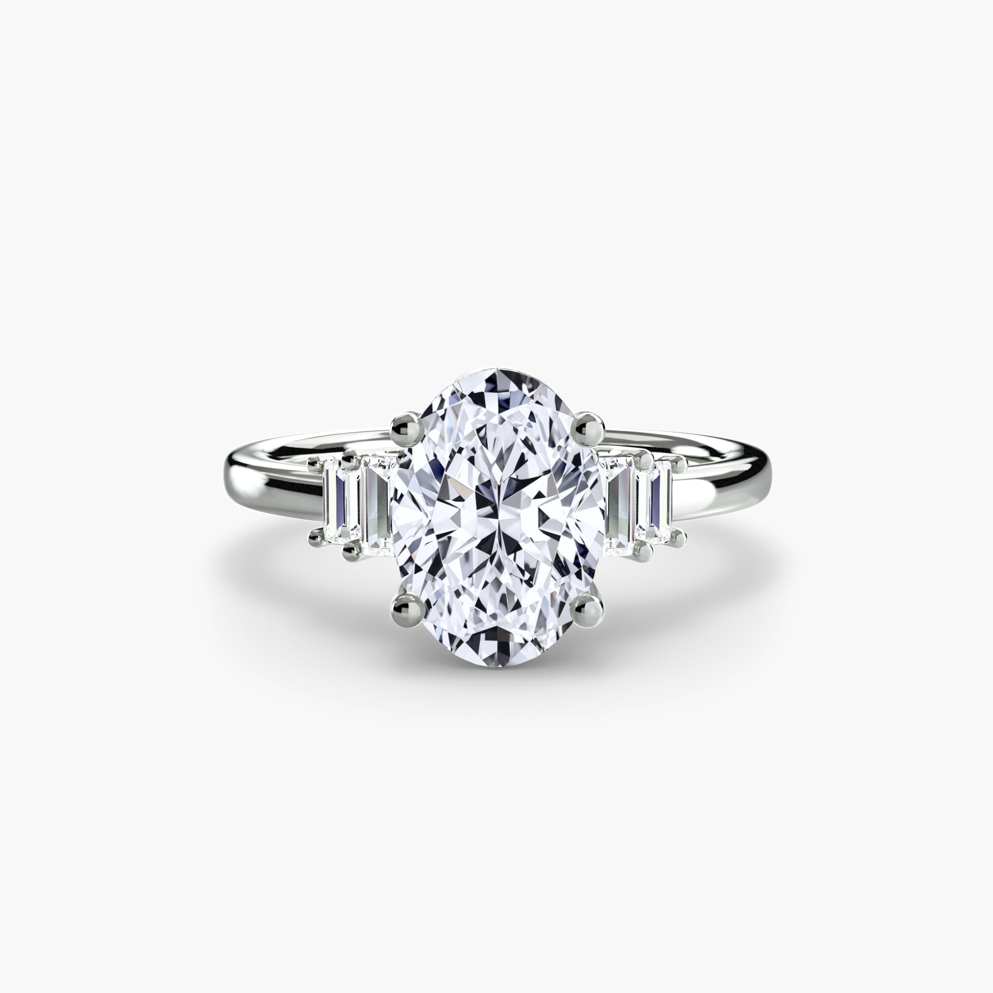 Setting Gold with Diamond – profile view