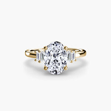 Diamond Setting 0.17-ct Gold – profile view