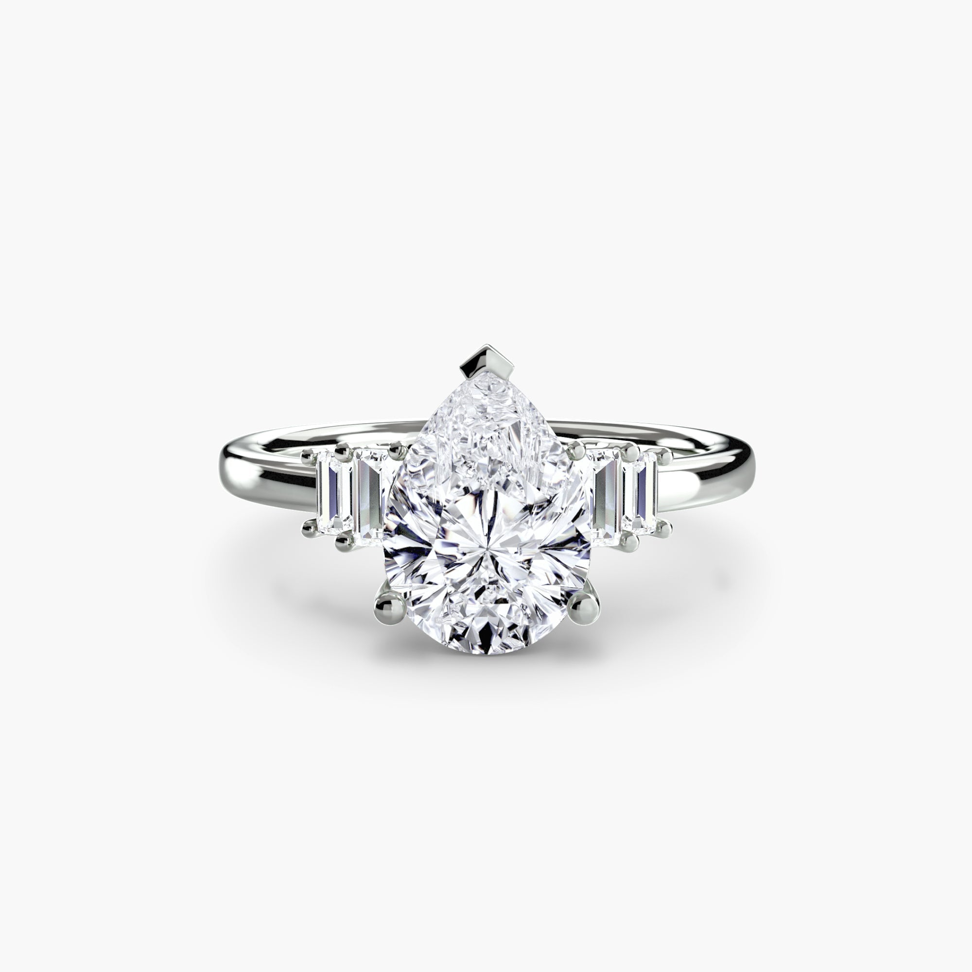 Setting Gold with Diamond – top view