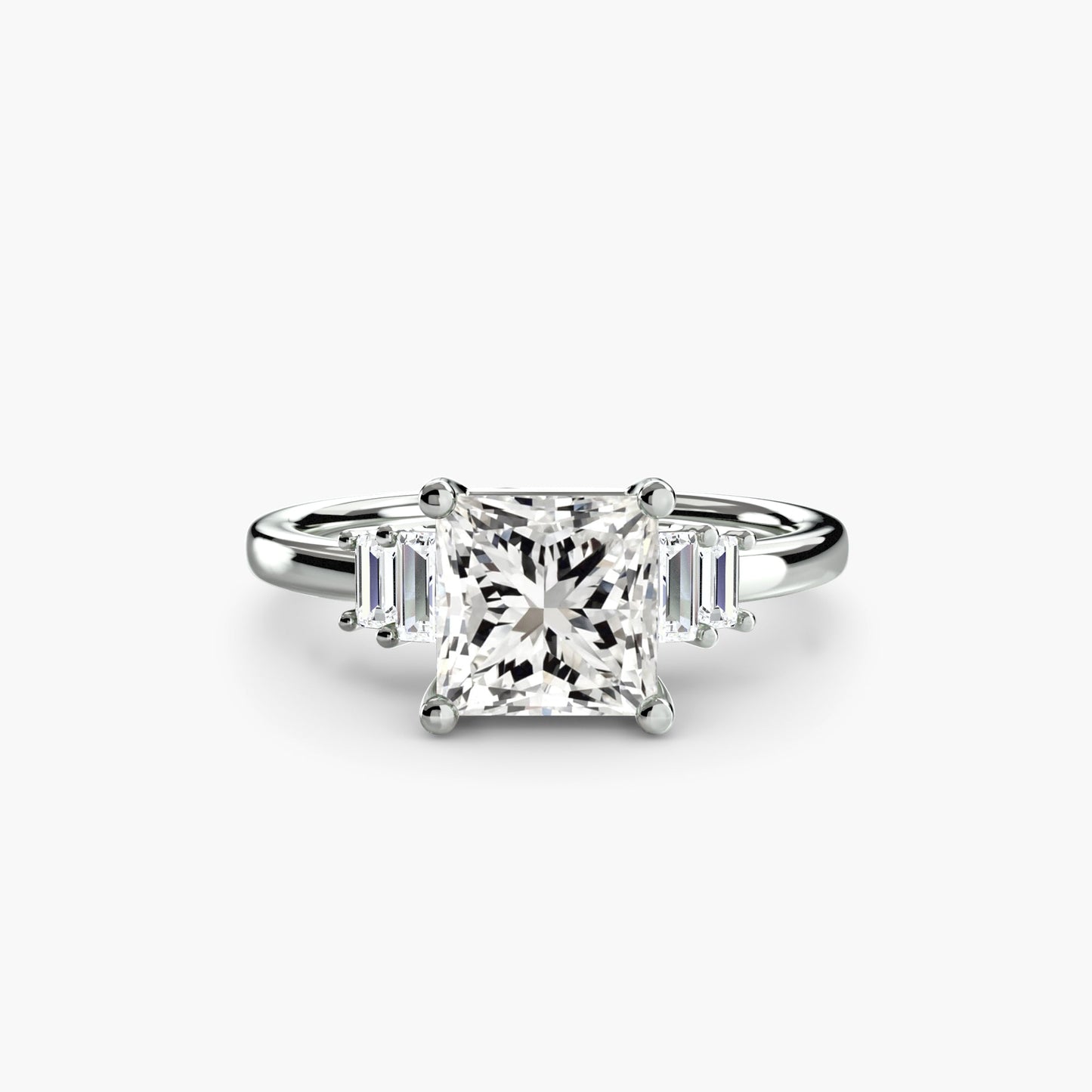 Diamond Setting 0.17-ct Gold – side view