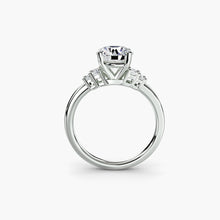 Diamond Round Brilliant Setting in Gold – front view
