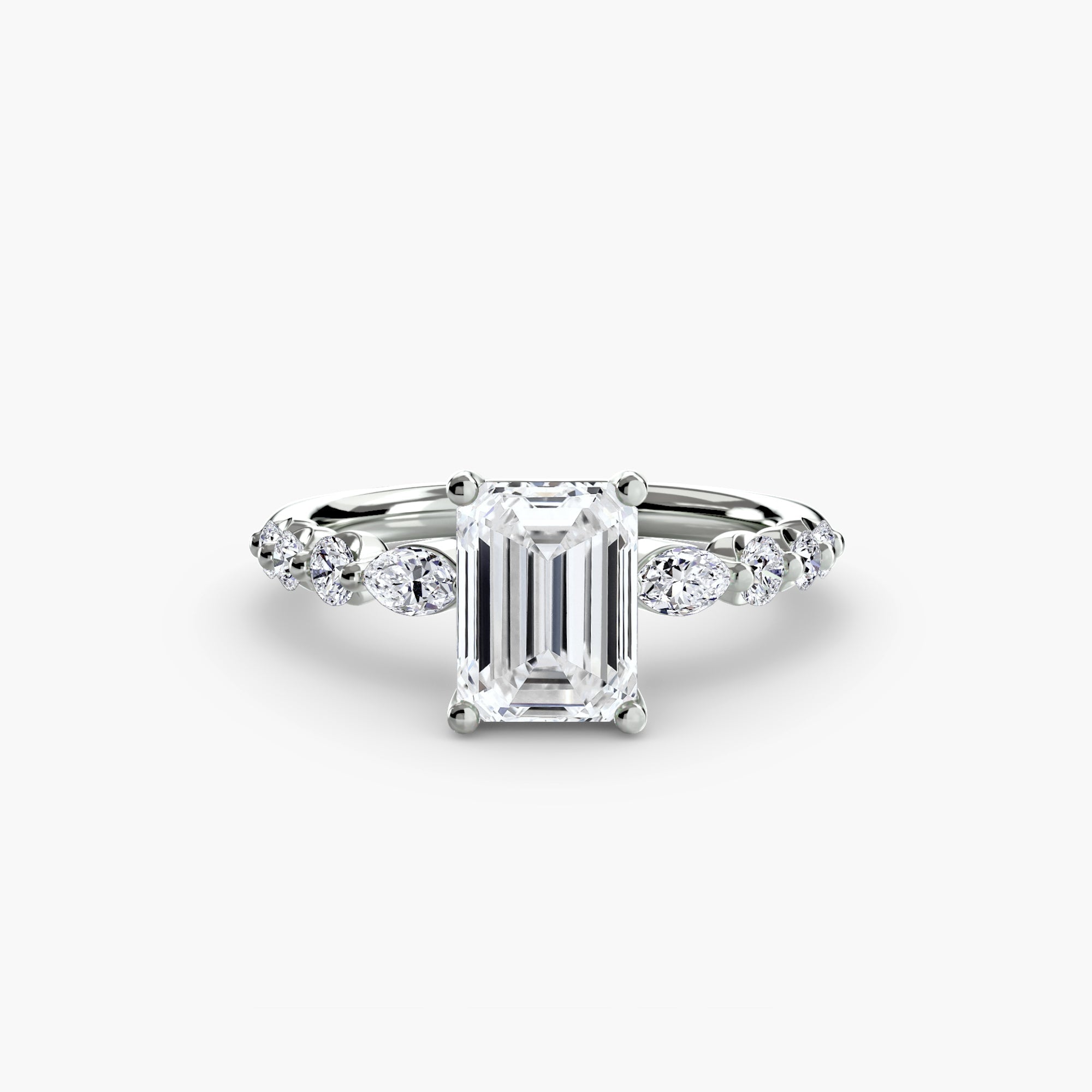 Real Brilliant Diamond Setting 0.29 ct Gold – back view