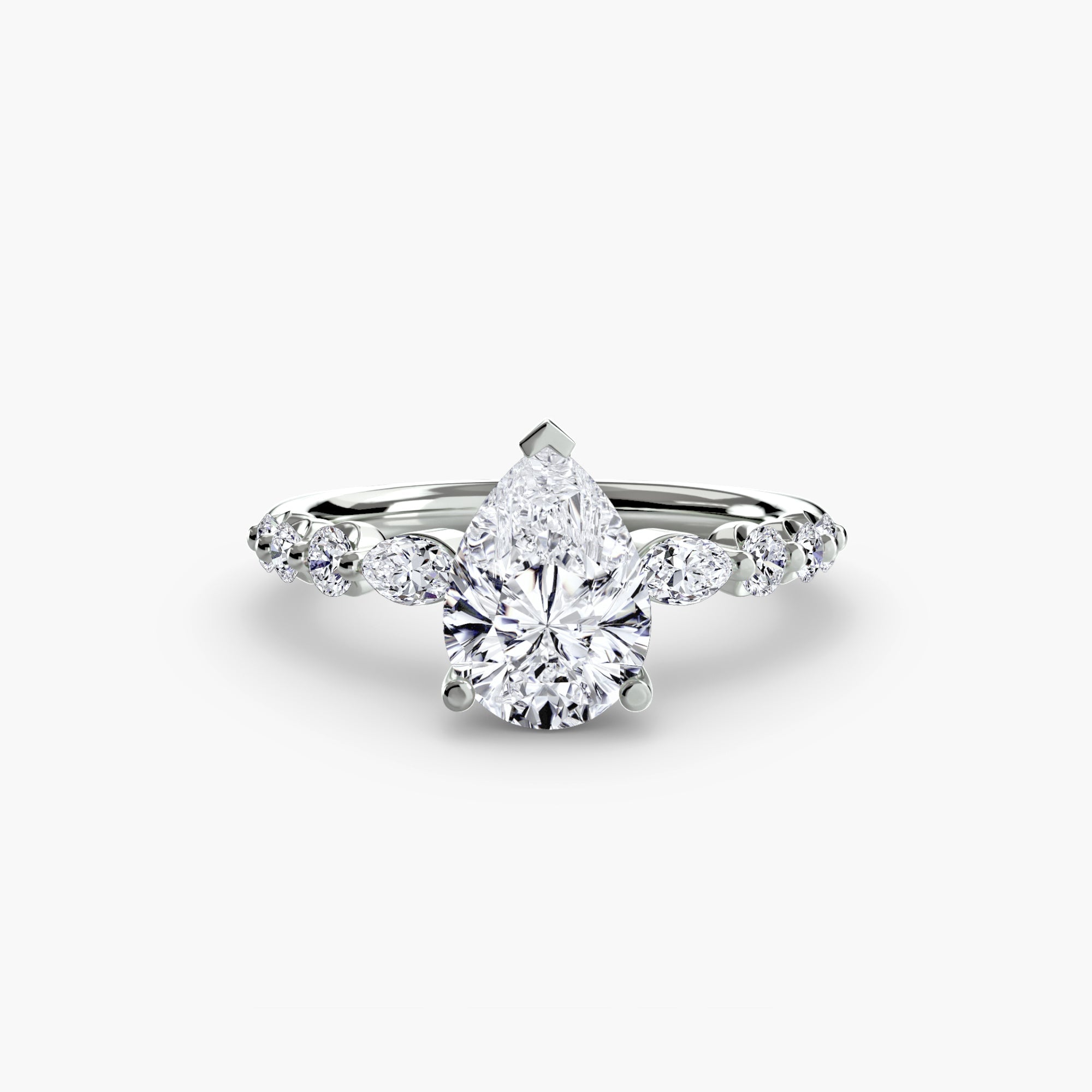 Brilliant Diamond Setting 0.29-ct Gold – top view