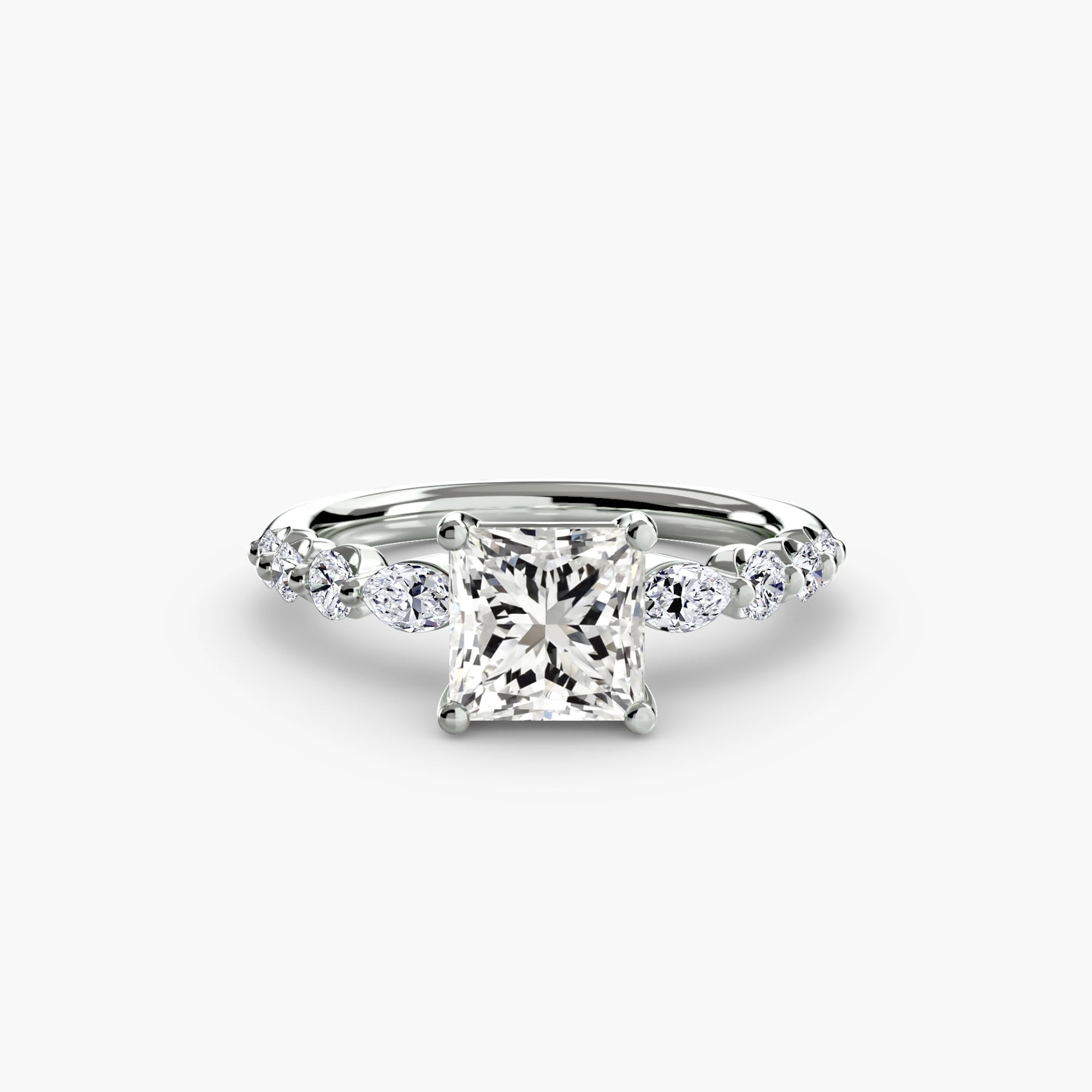 Sparkling Brilliant Diamond Setting 0.29 ct – side view