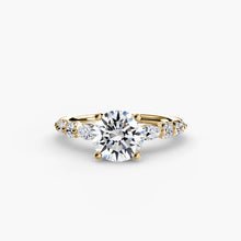 Real Brilliant Diamond Setting 0.29 ct Gold – front view