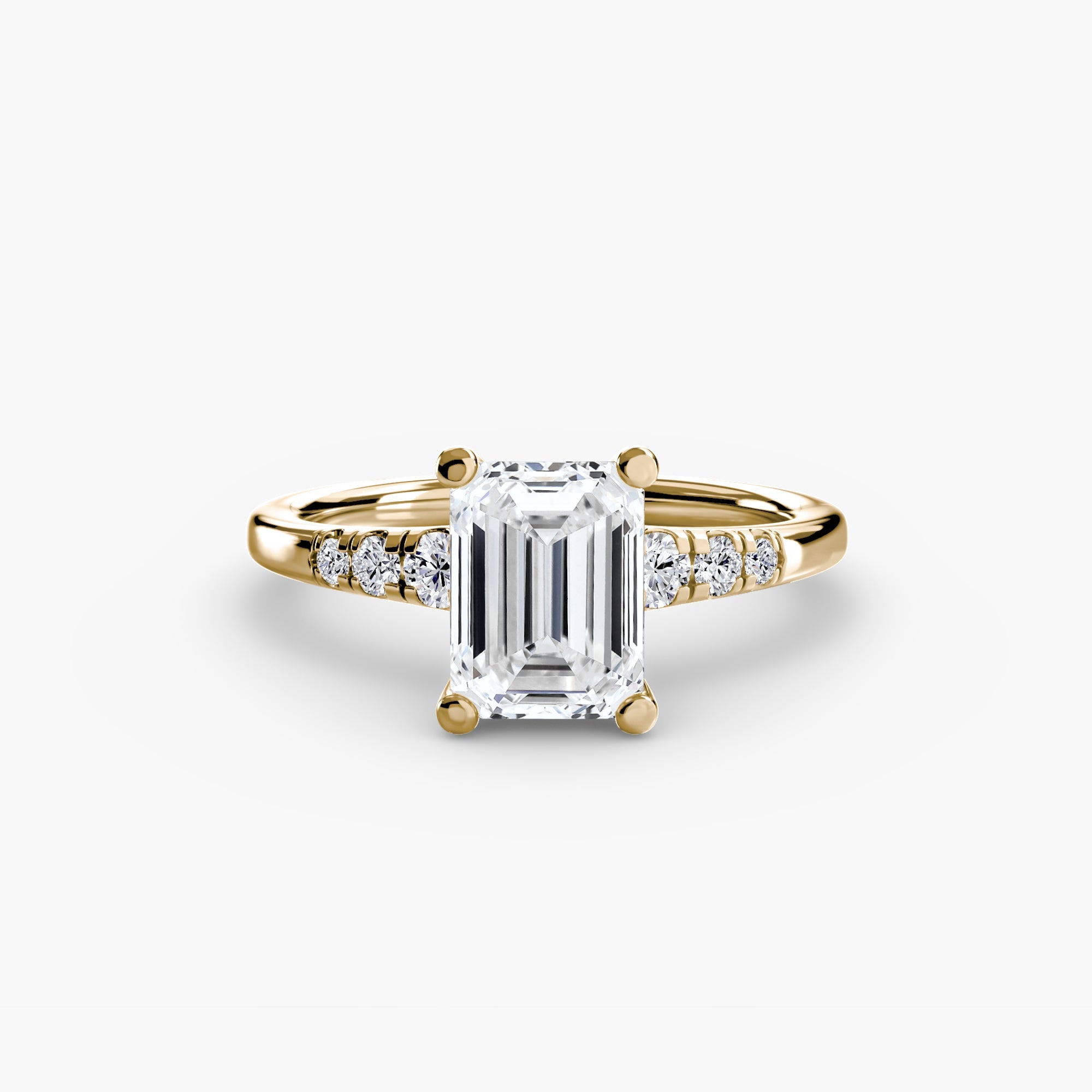 Authentic Precious Stone Setting ct Gold – back view