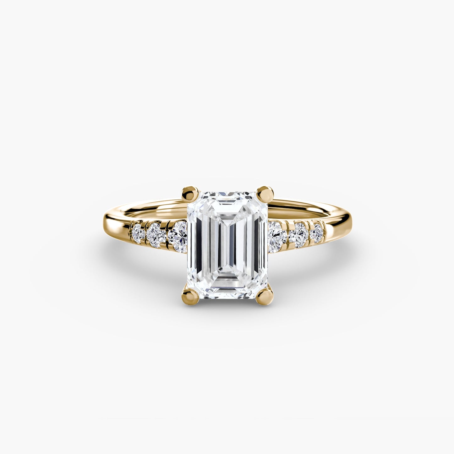 Authentic Precious Stone Setting ct Gold – back view