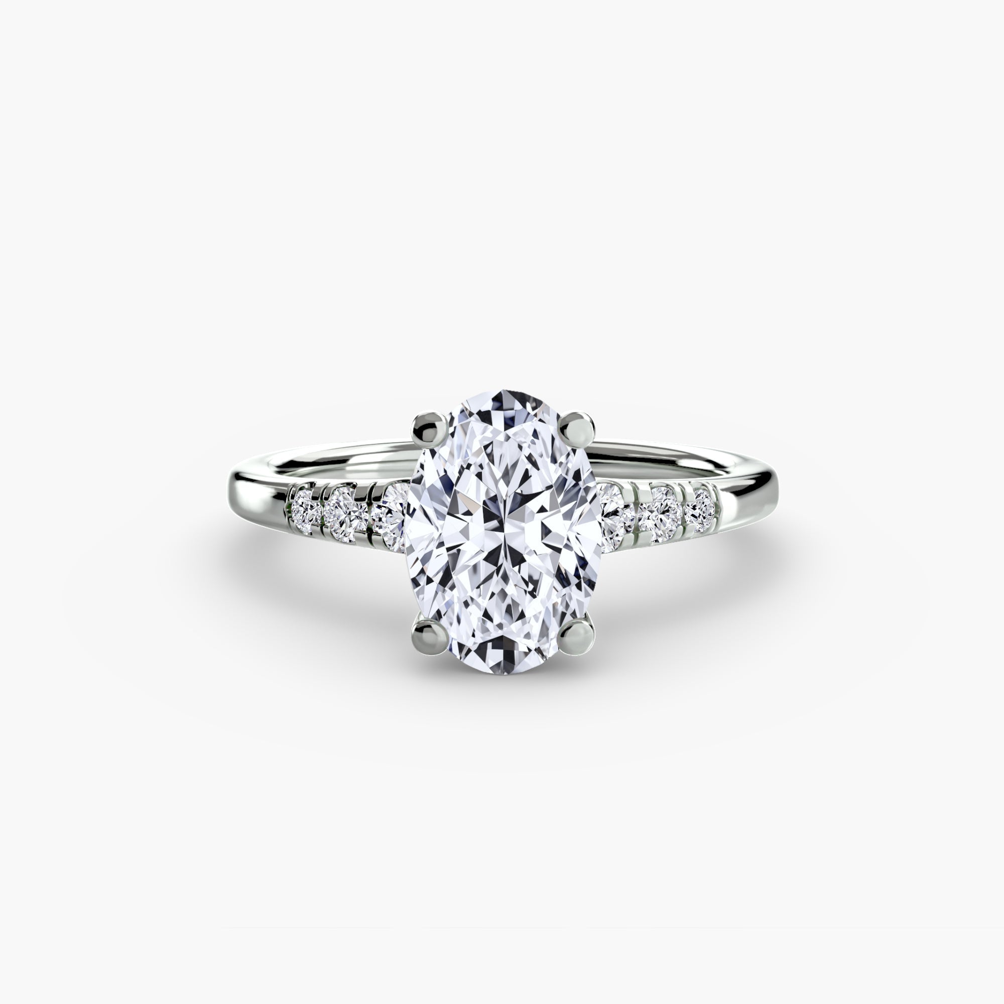 Authentic Precious Stone Setting – profile view