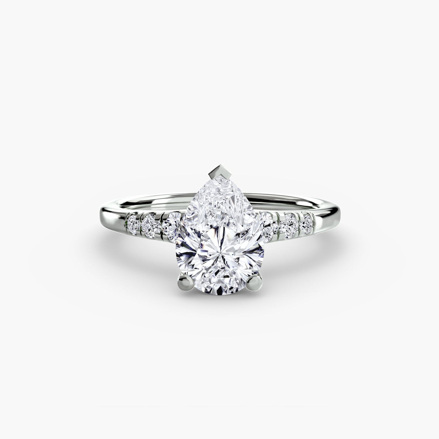 Authentic Precious Stone Setting ct Gold – top view