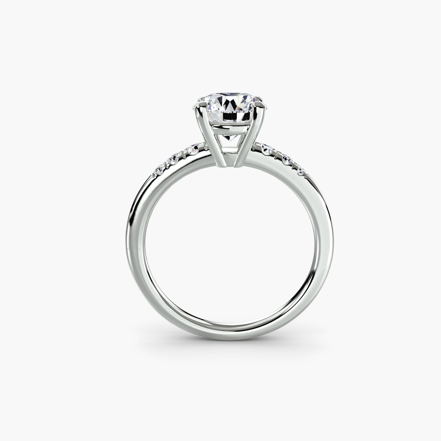 Precious Stone Setting -ct Gold – front view