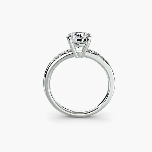 Precious Stone Setting -ct Gold – front view