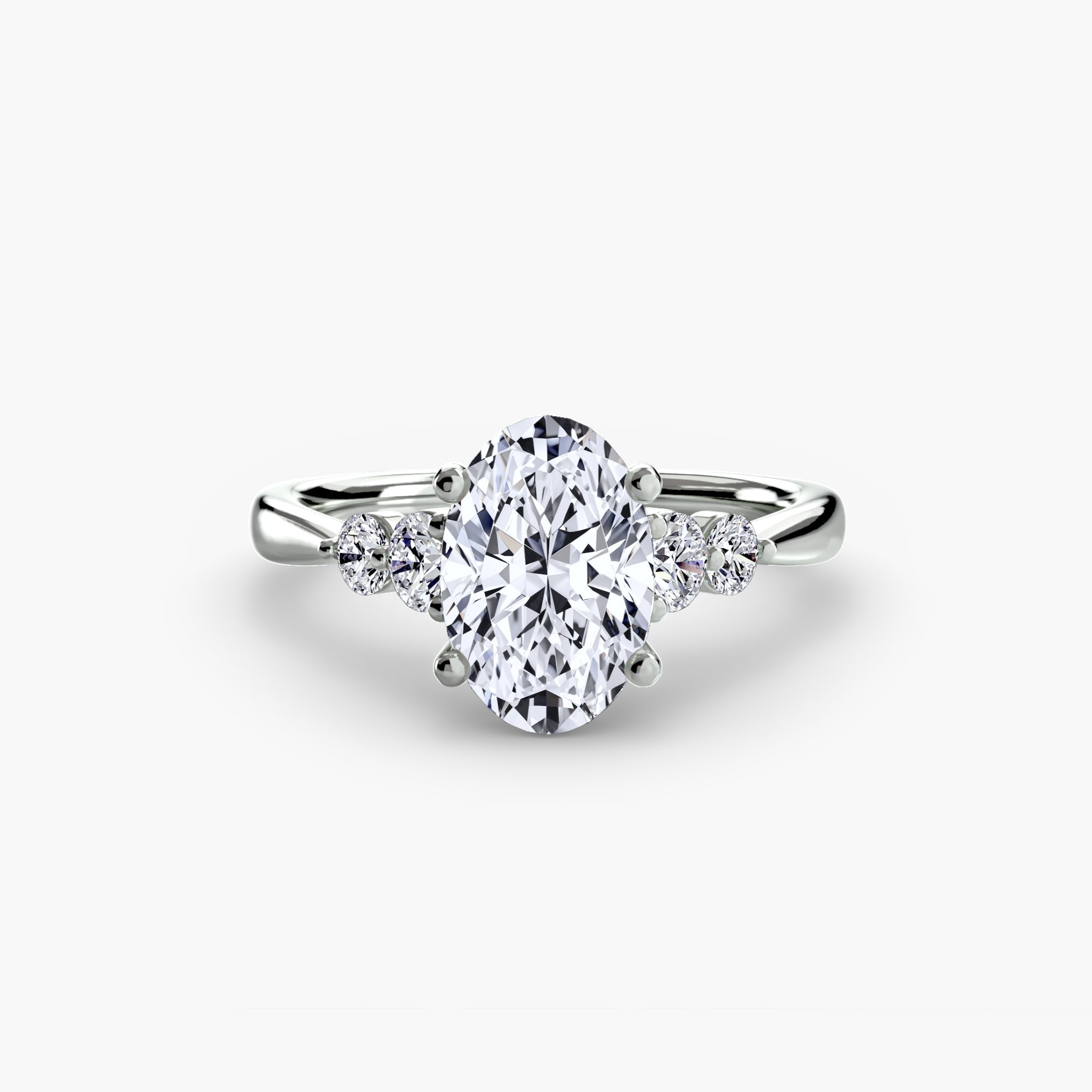 Earth-Mined Gemstone Setting – profile view
