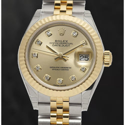 Brilliant Diamond Rolex – Champagne Diamond ct 18K Two Tone Gold