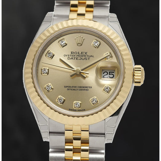 Authentic Brilliant Diamond Rolex – main view