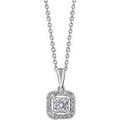 Radiant And Round Cut 2.10 Carats Real Diamonds Pendant Necklace Gold
