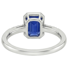 Radiant Cut Bezel Set Ring Ceylon Sapphire & Natural Earth Mined Diamond 3.50 Carats