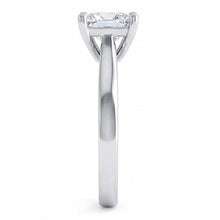 Radiant Cut Solitaire 1.10 Carat Natural Earth Mined Diamond Wedding Ring White Gold 14K