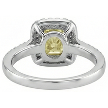 Radiant Cut Yellow Sapphire Gemstone Ring White Gold Natural Earth Mined Diamond 2.5 Ct.