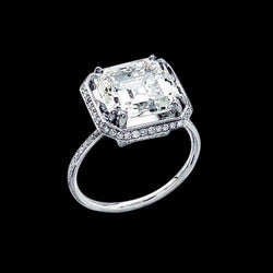 Radiant & Round Real Diamonds Halo Engagement Ring 2.75 Carats