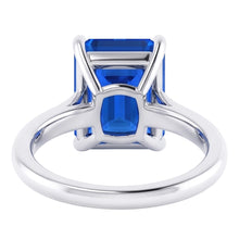 Radiant Solitaire Sri Lankan Sapphire Ring 1.50 Carats Women's Jewellery