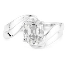 Radiant Twisted Shank Brilliant Diamond Solitaire Engagement